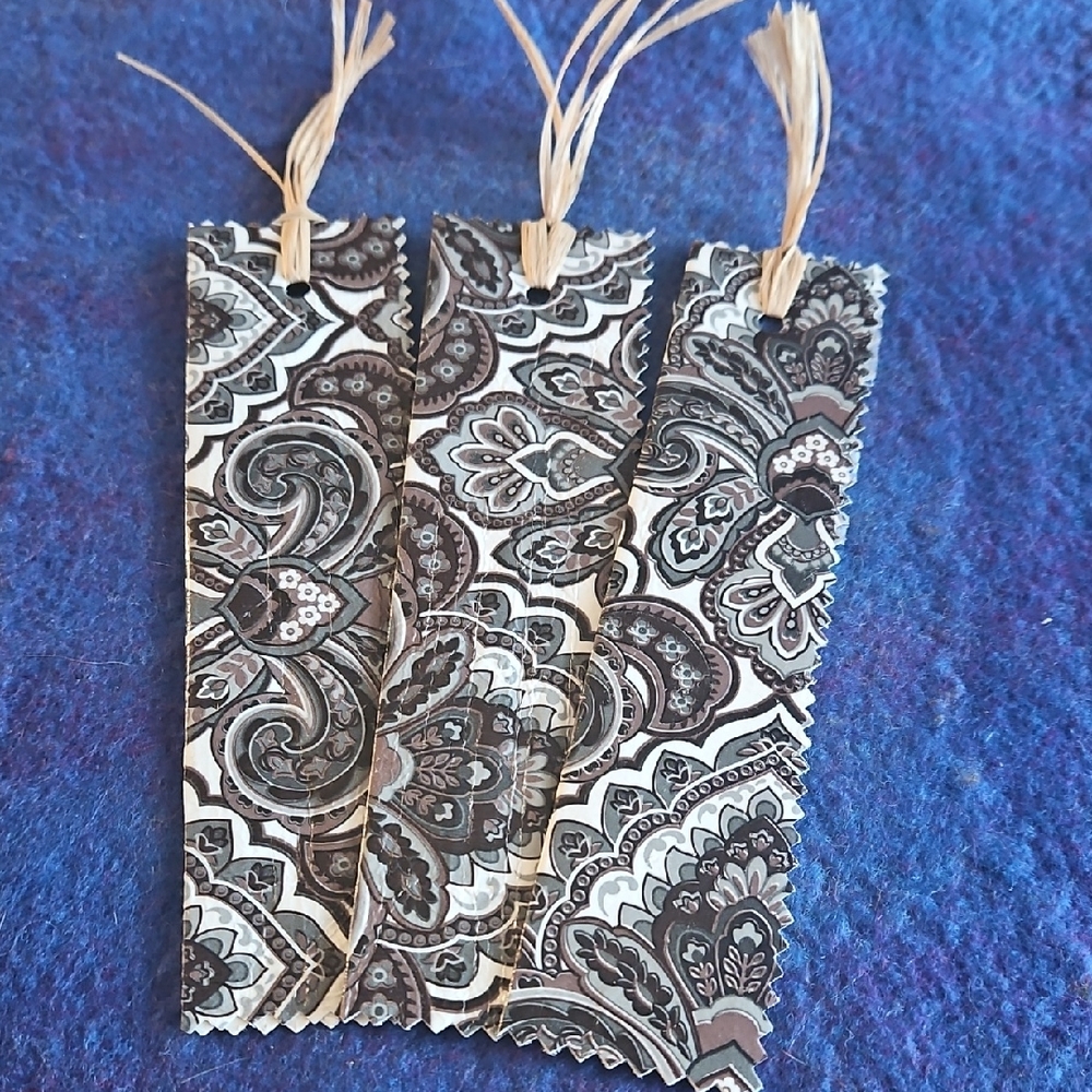 Intricate Patterned Bookmarks. QTY 3